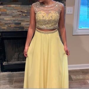 Yellow prom dress